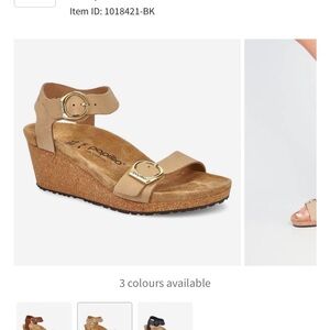 Size 38 EU Birkenstock papillo women’s wedge sandals
